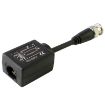 2 PCS Passive Video Balun CCTV Network UTP BNC - Black - 2