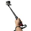Red 49cm Extendable Handheld Monopod for GoPro, Insta360, DJI Cameras - 3