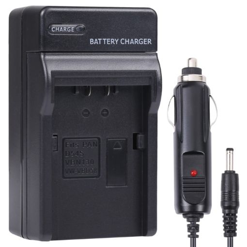 Panasonic VBN130/D54S Lithium Battery Car Charger - Black - 1