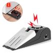 HH-MD001 Black Door Stop Wedge Alarm for Home & Travel Security - 1