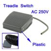 Textured Plastic Foot Treadle Switch TFS-201 Grey AC 250V 10A - 3