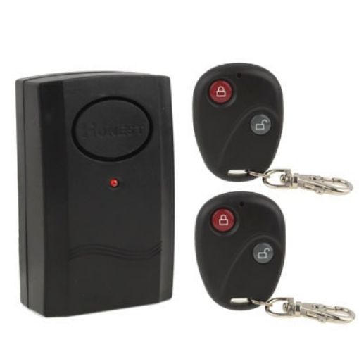 Wireless Remote Control Vibration Alarm with 2 Remotes & Free GF22 Battery - 1