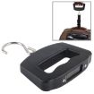 50kg x 10g LCD Travel Luggage Scale - Black Electronic Hook Weight - 1