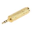 Gold Plated 3.5mm to 6.35mm Stereo Jack Adapter Socket - 4