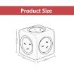 Universal PowerCube 10A Wall Adapter with 4 Sockets & 2 USB Ports, AU Plug - 2
