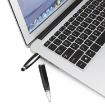 2 in 1 Pen Style USB Flash Drive, Silver, 4GB Storage - 4