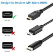 Mini HDMI to Micro HDMI Adapter Cable, 30cm - Male to Male Connector - 3
