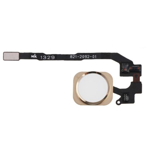 iPhone 5S Home Key Button with PCB Flex Cable, No Fingerprint, Gold - 1
