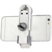 Portable Air Vent Car Mount Holder for Smartphones - White/Grey - 2