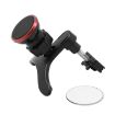 Rotatable Universal Car Air Vent Magnetic Phone Holder - Red, For Smartphones - 4