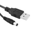 USB Male to DC 5.5 x 2.1mm Power Cable - 1m Length - 1