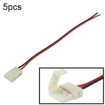 5pcs 10mm PCB FPC Connector Adapter for SMD 5050 LED Strip, 16cm Long - 1