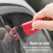 2 in 1 Car Emergency Hammer Key Chain Knife Glass Breaker Tool (Black) - 5