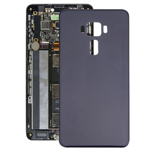 ASUS ZenFone 3 ZE520KL 5.2" Glass Back Battery Cover - Black - 1