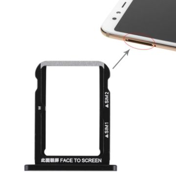 Xiaomi Mi 6X Double SIM Card Tray Black - Replacement Part - 1
