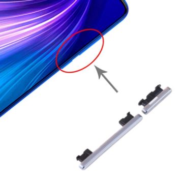 Xiaomi Redmi Note 8 Pro Power & Volume Buttons - Silver Replacement - 1