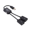 USB-C Male to Dual USB Female HUB Adapter for Macbook, PC, Laptop, Tablet - 5