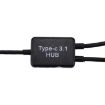 USB-C Male to Dual USB Female HUB Adapter for Macbook, PC, Laptop, Tablet - 6