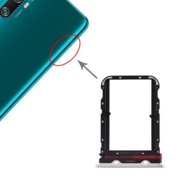 Dual SIM Card Tray for Xiaomi Mi CC9 Pro/Note 10/Pro/Lite (White) - 1