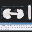 30 PCS US Screw Pitch Thread Blades - 60 CR Stainless Steel Gauge - 4