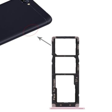 Asus ZenFone 4 Max ZC520KL Rose Gold SIM & Micro SD Card Tray Set - 1