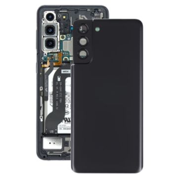 Samsung Galaxy S21+ 5G Battery Back Cover & Camera Lens Cover - Black - 1