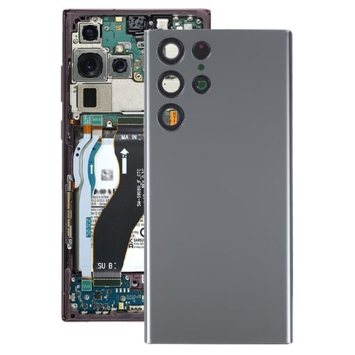 Samsung Galaxy S22 Ultra 5G SM-S908B Grey Battery & Camera Lens Cover - 1
