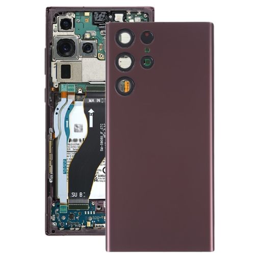 Samsung Galaxy S22 Ultra 5G SM-S908B Purple Battery & Camera Lens Cover - 1