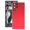 Samsung Galaxy S22 Ultra 5G Red Battery Back Cover with Camera Lens - 1