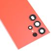 Samsung Galaxy S23 Ultra SM-S918 Red Glass Back Cover with Camera Lens - 4