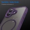 iPhone 17 Fan Dun Series Purple TPU Hybrid PC Magsafe Case - 7