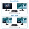 8K 30Hz Dual Monitor KVM Switch - 4 Input 2 Output DP/USB3.0, US Plug - 5