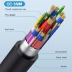 240W Type-C Male Elbow to Female Panel Extension Cable 1.8m with Ear - 3