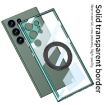 Samsung Galaxy S23 Ultra 5G GKK MagSafe Shockproof Case - Transparent Green - 3