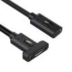 USB4 Type-C Female to Female Panel Extension Cable, 0.6m Length - 1