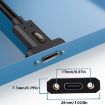 USB4 Type-C Female to Female Panel Extension Cable, 1m Length - 4