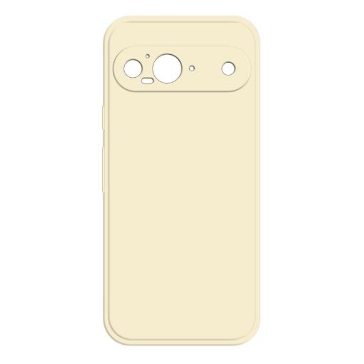 Google Pixel 9 Imitation Liquid Silicone Phone Case - White - 1