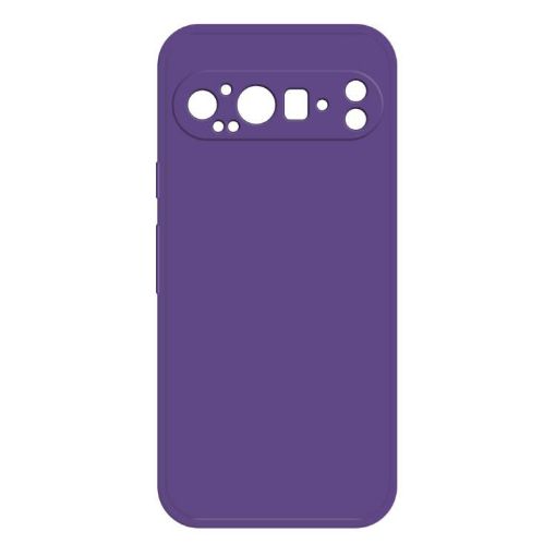 Google Pixel 9 Pro Dark Purple Liquid Silicone Phone Case - 1