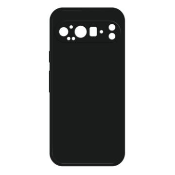 Google Pixel 9 Pro XL Black Imitation Liquid Silicone Phone Case - 1
