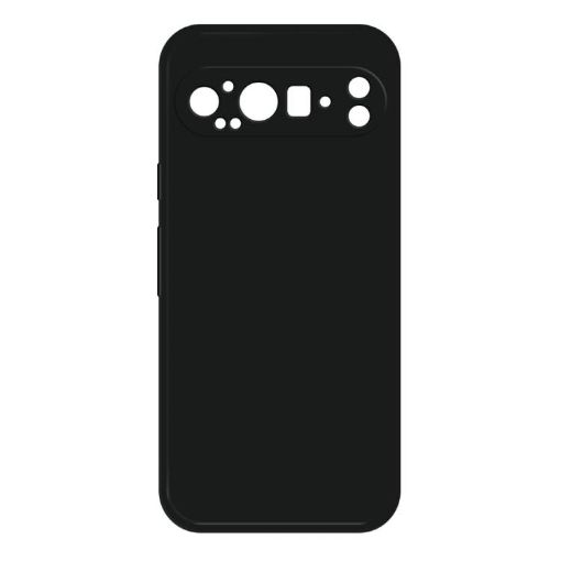 Google Pixel 9 Pro XL Black Imitation Liquid Silicone Phone Case - 1