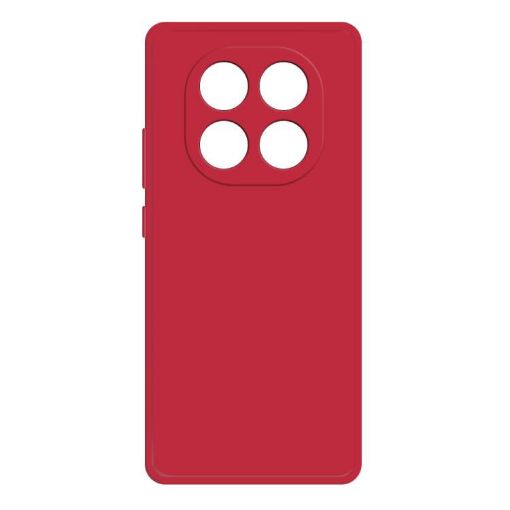 Red Silicone Phone Case for Redmi Note 14 Pro 4G - Imitation Liquid - 1