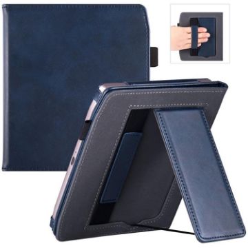 Pocketbook Era PB700 Calfskin Leather Hand Rest Holder Tablet Case Blue - 1