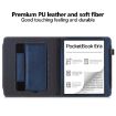 Pocketbook Era PB700 Calfskin Leather Hand Rest Holder Tablet Case Blue - 3