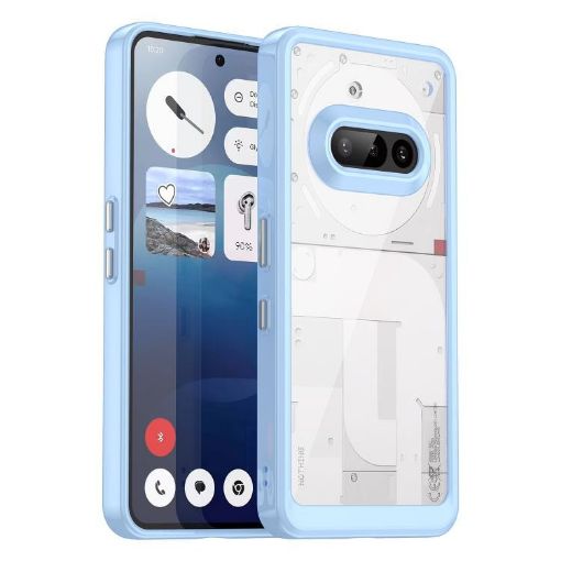 Nothing Phone 3a Colorful Series Blue Acrylic Hybrid TPU Case - 1