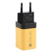 KO-72 38W QC3.0 USB & USB-C PD Quick Charger, EU Plug, Yellow - 2