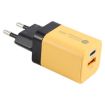 KO-72 38W QC3.0 USB & USB-C PD Quick Charger, EU Plug, Yellow - 4