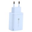 65W QC3.0 USB & USB-C PD Quick Charger, EU Plug, Blue - AR-PD12 - 2