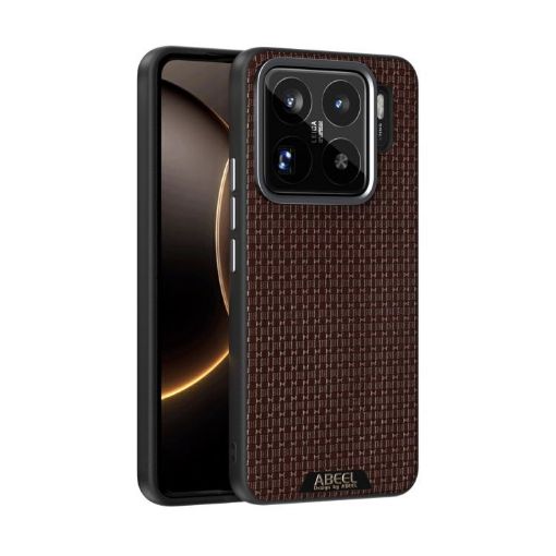 Xiaomi 15S Pro ABEEL Ruyi 6D MagSafe Leather Phone Case Brown - 1