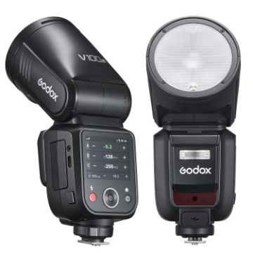 Godox V100 Round Head TTL Flash Speedlite for Nikon - EU Plug - 1