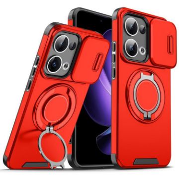 OPPO Reno13 5G Global Red Sliding Camshield Ring Holder Case - 1